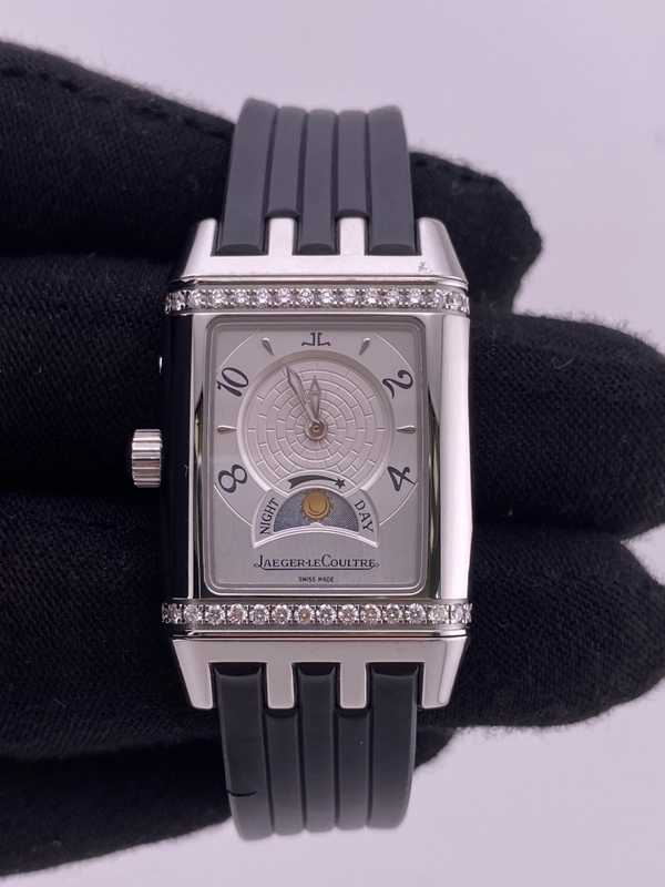 Jaeger Le Coultre Reverso Gran Sport Duetto White Dial on Rubber Strap Ref. 296.8.74/Q2968620 view 2