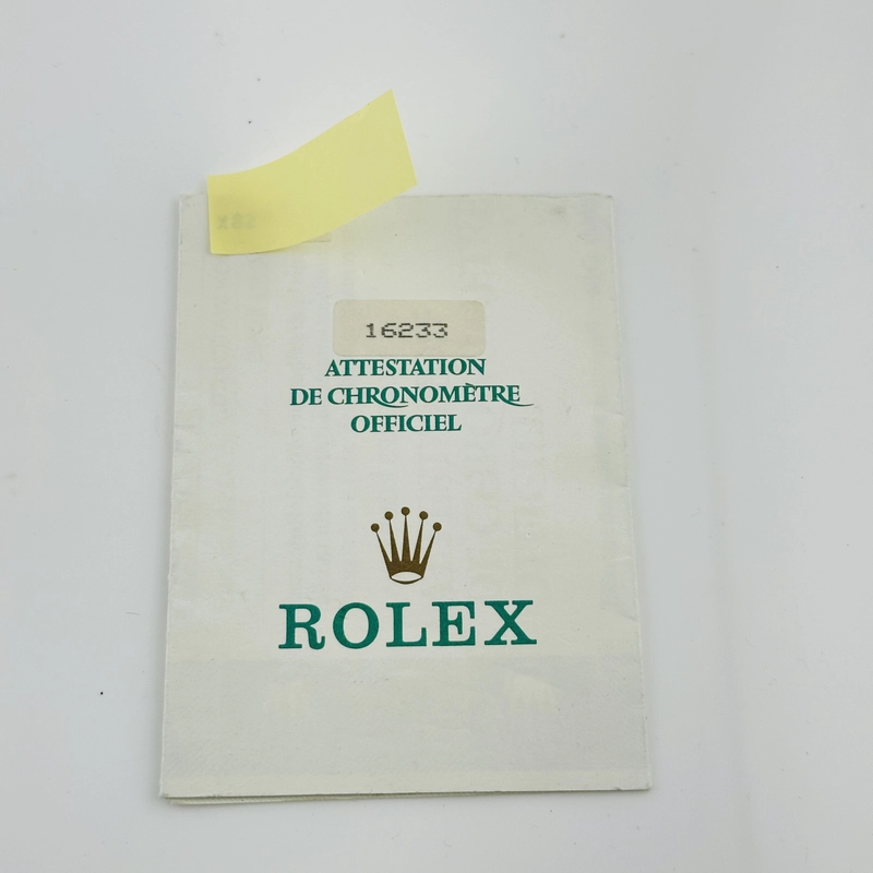 Rolex Datejust Champagne Stick Dial on D Link Jubilee Bracelet Ref. 16233 Papers 1994 view 7