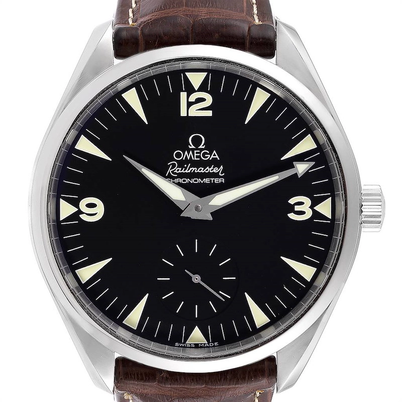 Omega Aqua Terra Railmaster XXL Black / Green Markers Dial Ref. 2806.52.37 Card 2008