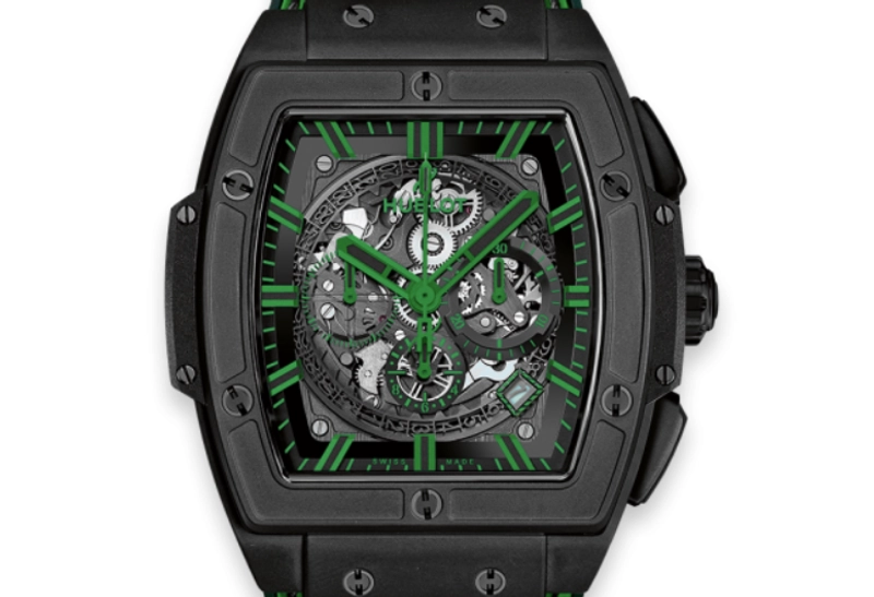 Hublot Spirit of Big Bang B/P Black With Green Markers Dial on Leather/Rubber Ref. 601.CG.0190.LR Card 2020