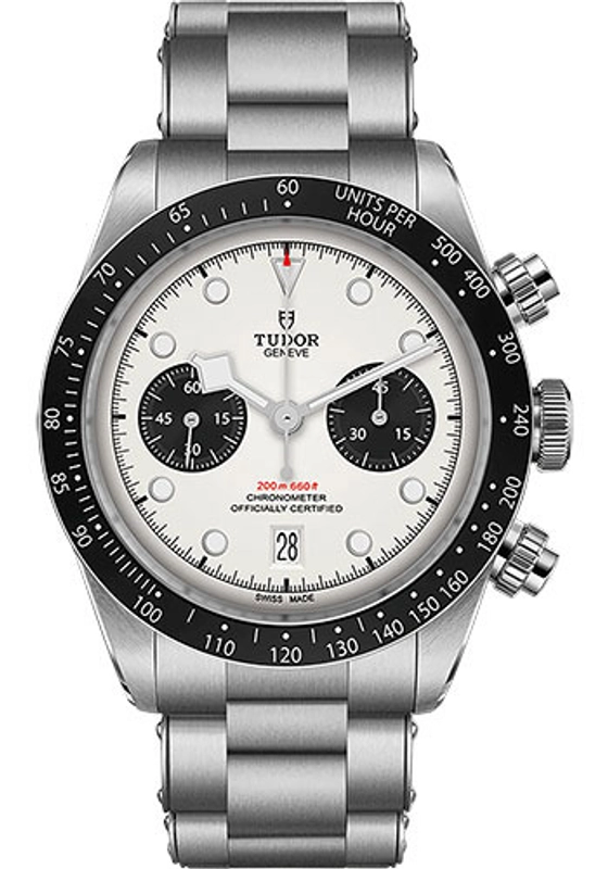 Tudor Black Bay Chrono Opaline Dial on Stainless Steel Bracelet Ref. 79360N Complete 2022
