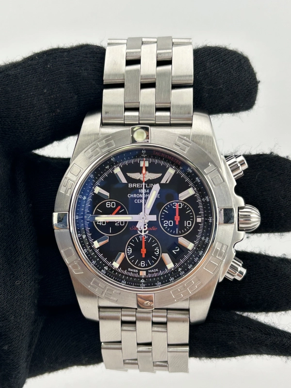 Breitling Chromomat 01 Black Dial Ref. AB0111 Papers 2011 view 2