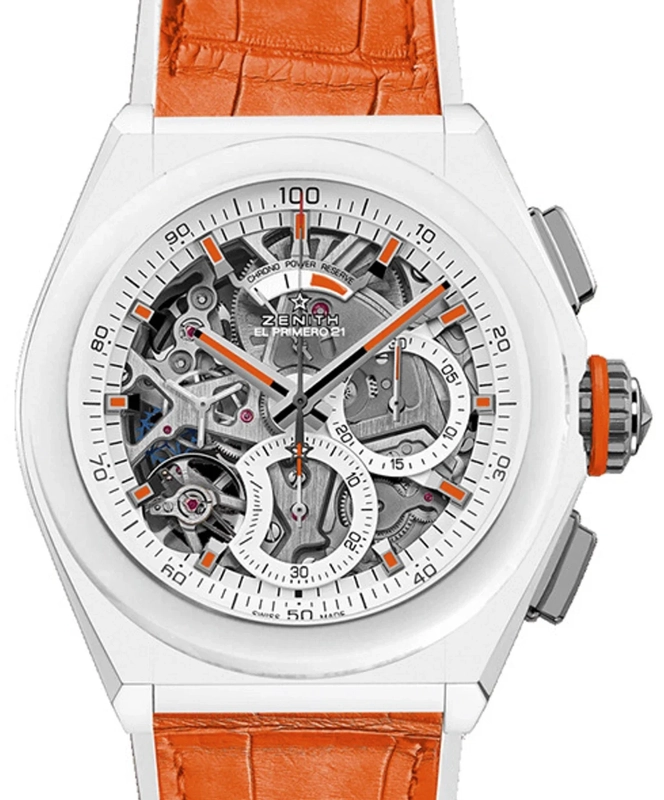Zenith Defy El Premiro 21 Skeleton Dial on Leather Band Ref. 49.9003.9004
