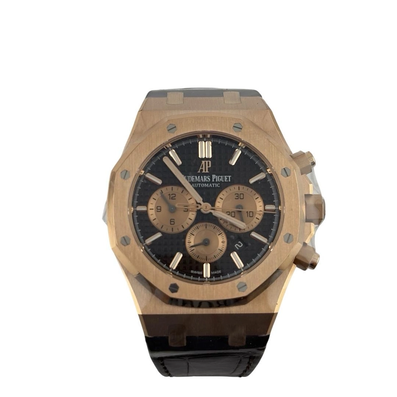 Audemars Piguet Royal Oak Chrono Brown Dial on Leather Ref. 26331OR.OO.D821CR.01 Card 2021 view 2