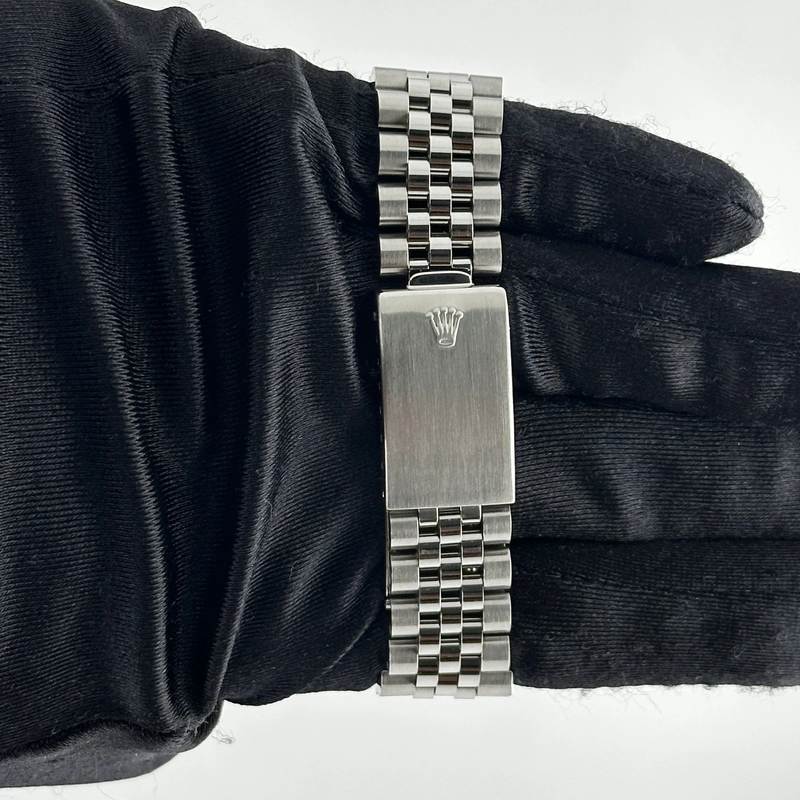 Rolex Datejust Silver Stick Dial on D Link Jubilee Bracelet Ref. 1603 1962 view 3