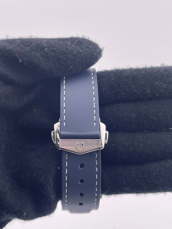 Omega Seamaster Planet Ocean 600M Blue Dial on Blue Rubber Strap Ref. 232.32.44.22.03.001 Card 2019 view 4
