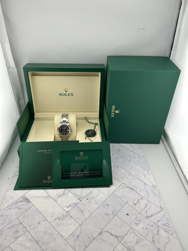 Rolex Datejust 31 Dark Grey Index Dial on Oyster Bracelet Ref. 278240 Card 2026 view 7