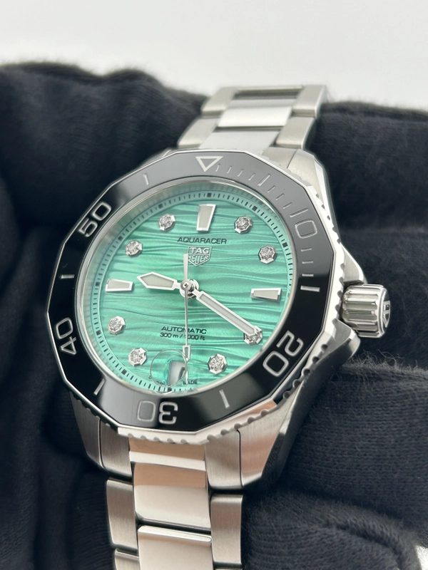 Tag Heuer Aquaracer Lady Turquoise Dial Dial on Stainless Steel Ref. WBP231K.BA0618 Complete 2023 view 3