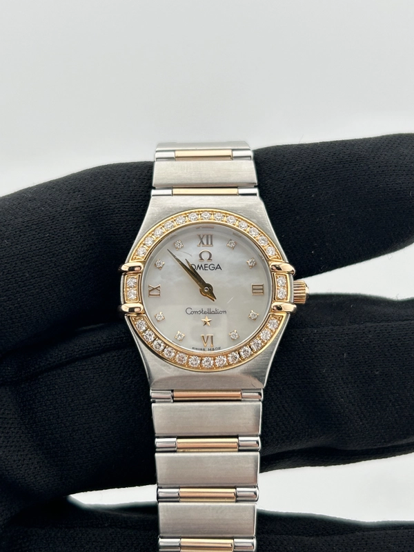 Omega Constellation Mini White Mop Dial on 2 Tone Rose Gold / Stainless Steel Bracelet Ref. 1360.76.00 Card view 3