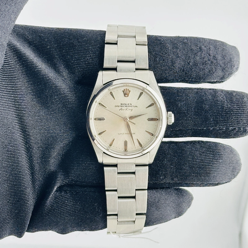 Rolex Air-King Silver Dial on Oyster Ref. 5500 1963 view 2
