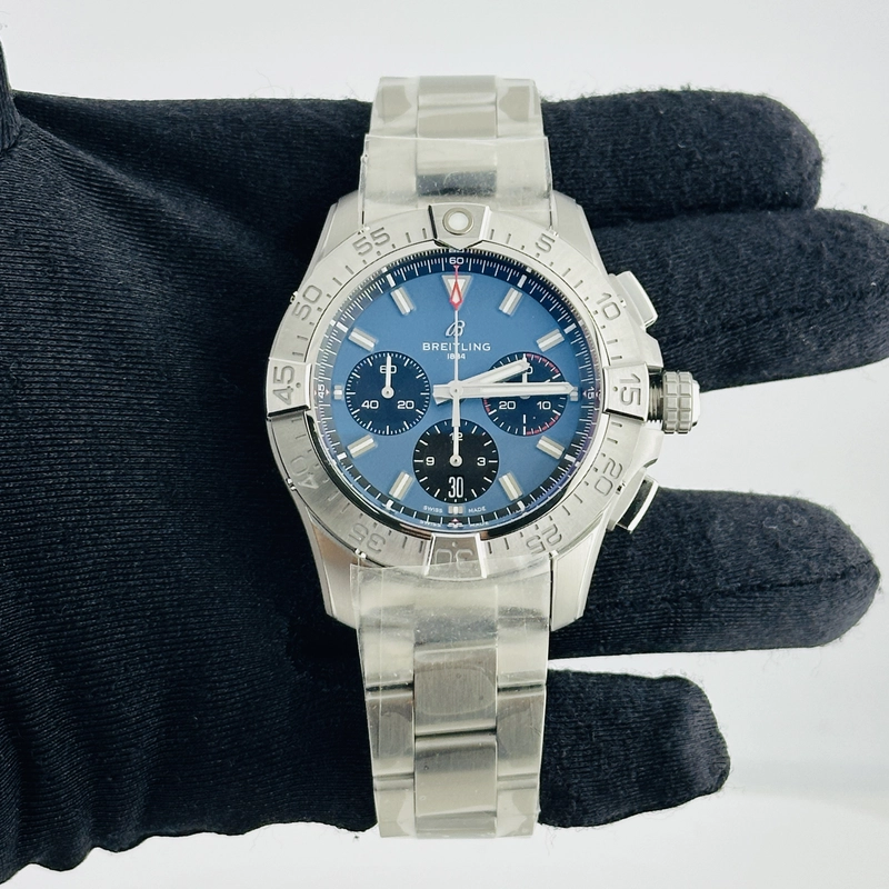 Breitling Avenger B01 Chronograph Blue Dial on Stainless Steel Bracelet Ref. AB0147101C1A1 Card 2026 view 2