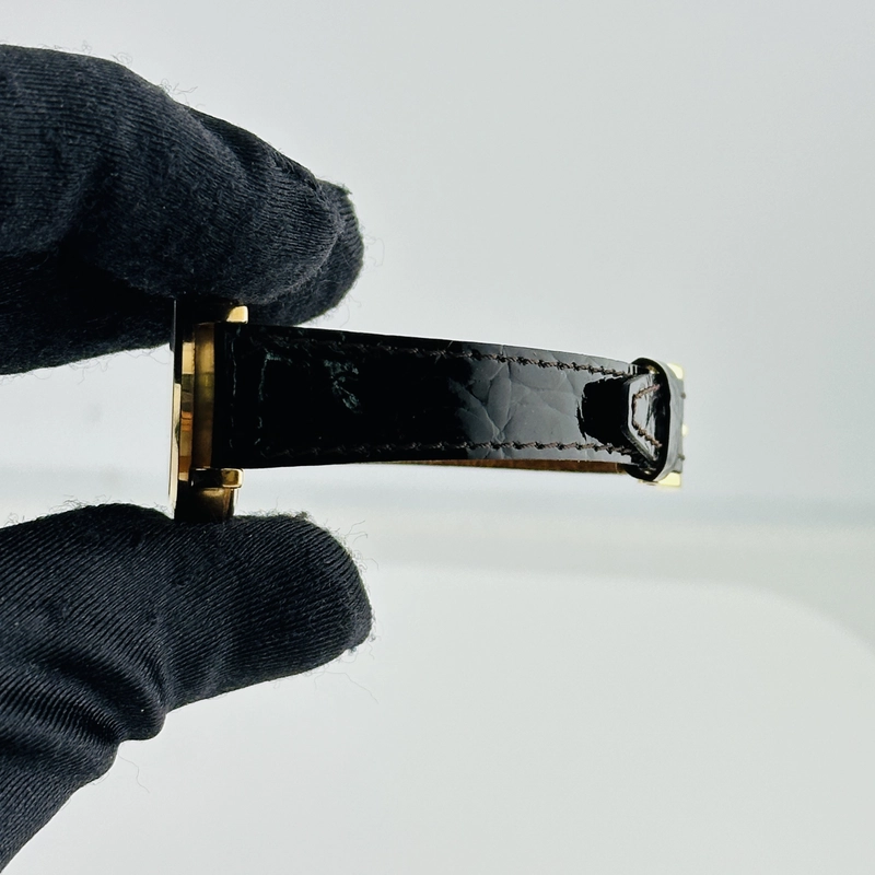 Audemars Piguet Jules Audemars Silver / Rose Gold Roman Numerals Dial on Og Leather Strap Am Buckle Ref. 77208OR view 6