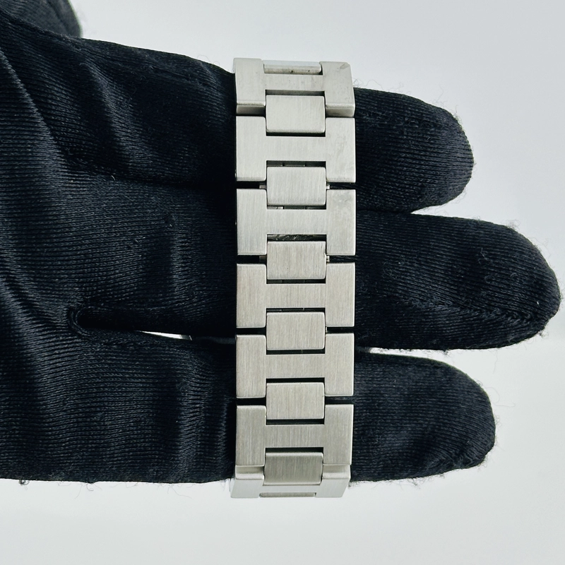 Cartier Pasha C White Arabic W Gold Markers Dial on Stainless Steel Bracelet Ref. 2324 view 3