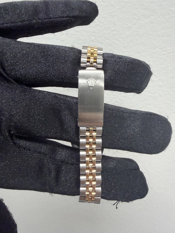 Rolex Datejust Lady Champagne Stick Dial on D Link Jubilee Ref. 69173 1989 view 3