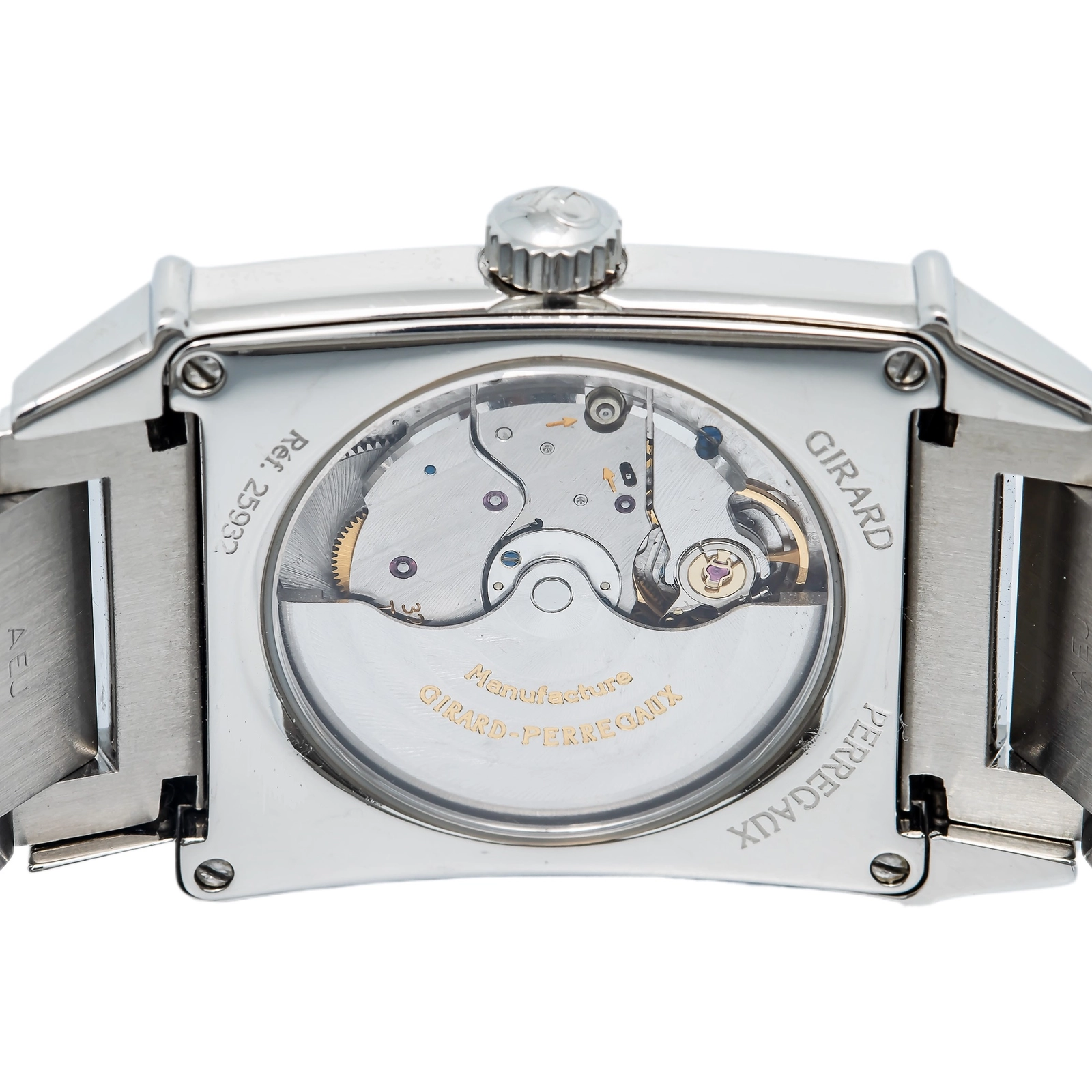 Girard Perregaux Vintage 25932 Bracelet Stainless Steel Silver Arabic 28x28.6mm — image 6