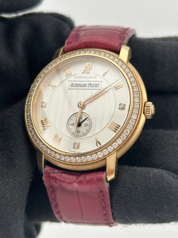 Audemars Piguet Jules Audemars Silver Dial on Am Leather Strap Ref. 151030R view 3