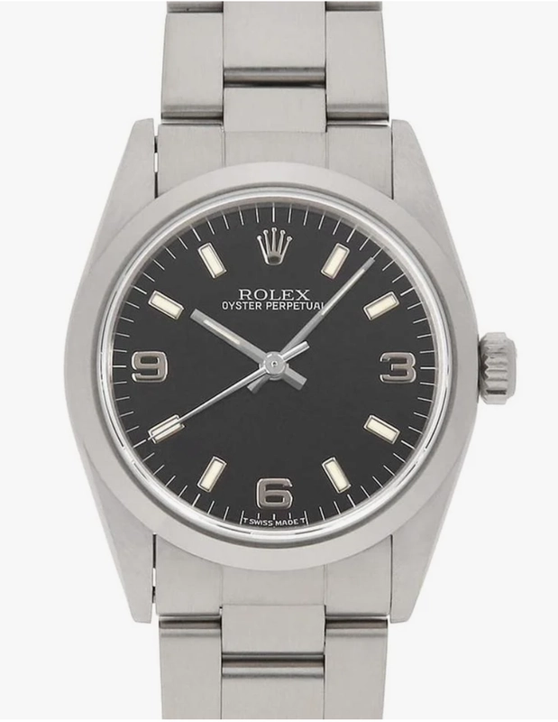 Rolex Oyster Perpetual Black Dial on Oyster Bracelet Ref. 67480 1995