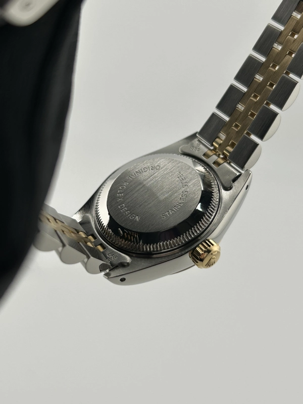 Rolex Datejust Lady Champagne Stick Dial on Jubilee Ref. 69173 1989 view 6