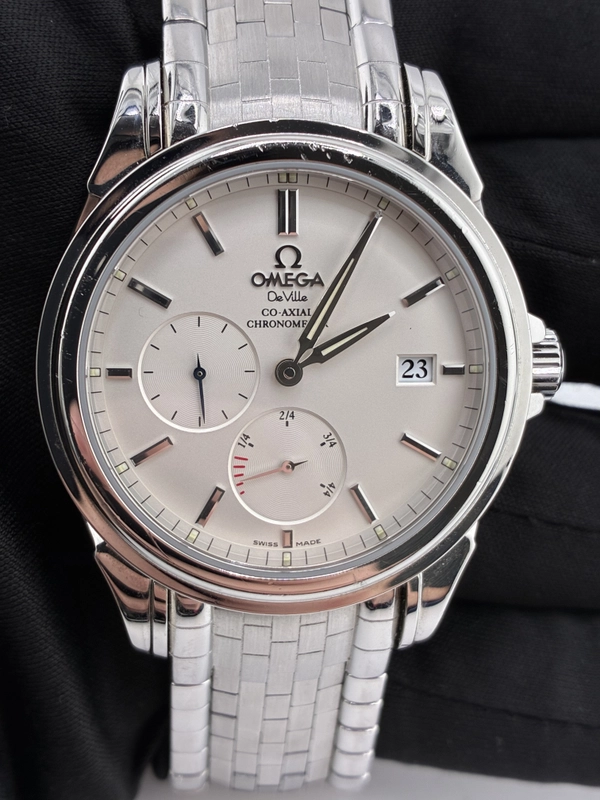 Omega De Ville Prestige White Dial on Stainless Steel Bracelet Ref. 4532.31.00 Card 2008 view 2