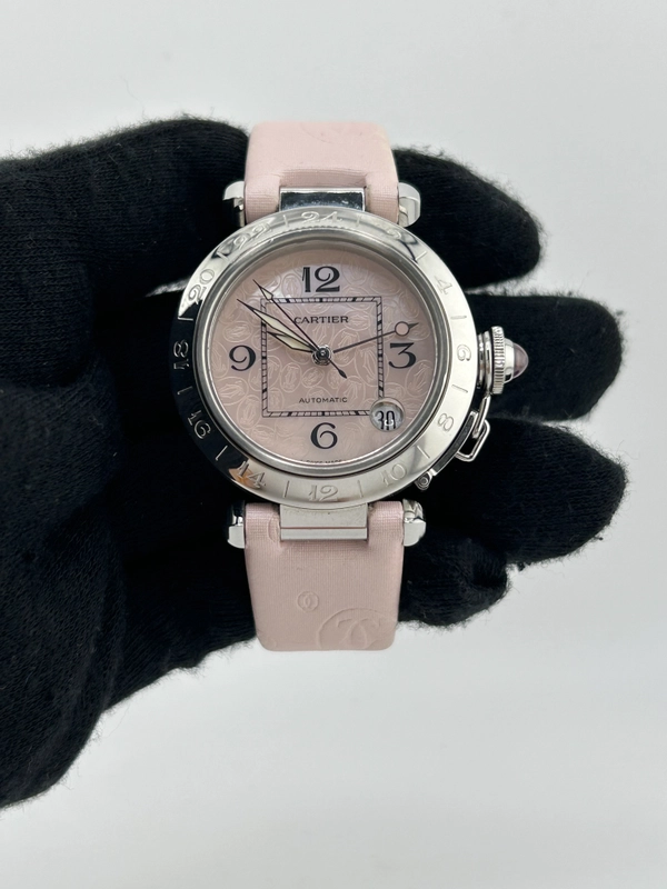 Cartier Pasha de Cartier Pink Mop Dial on Nylon Fabric Ref. W3107099 view 2