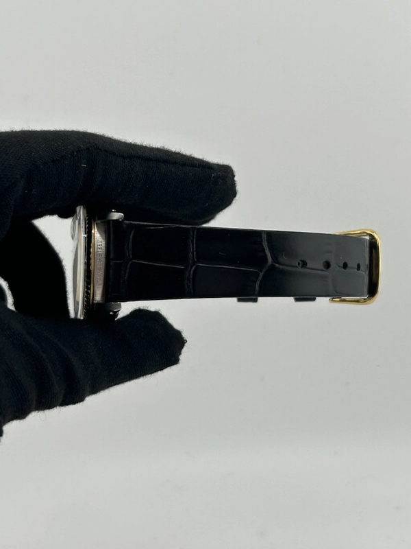 Rolex Day Date 36 Champagne Stick Dial on Generic Black Leather Strap Ref. 18038 1984 view 5