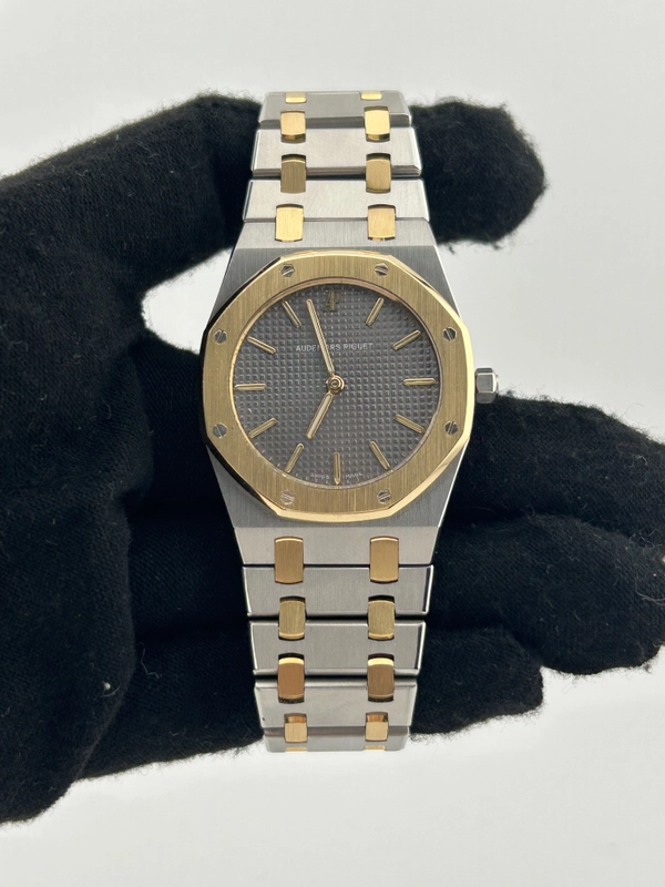 Audemars Piguet Royal Oak Grey Dial on 2 Tone Bracelet Ref. 56303SA view 2