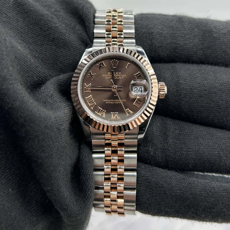 Rolex Datejust Lady Chocolate Roman Dial on Jubilee Ref. 279171 Card 2019 view 2