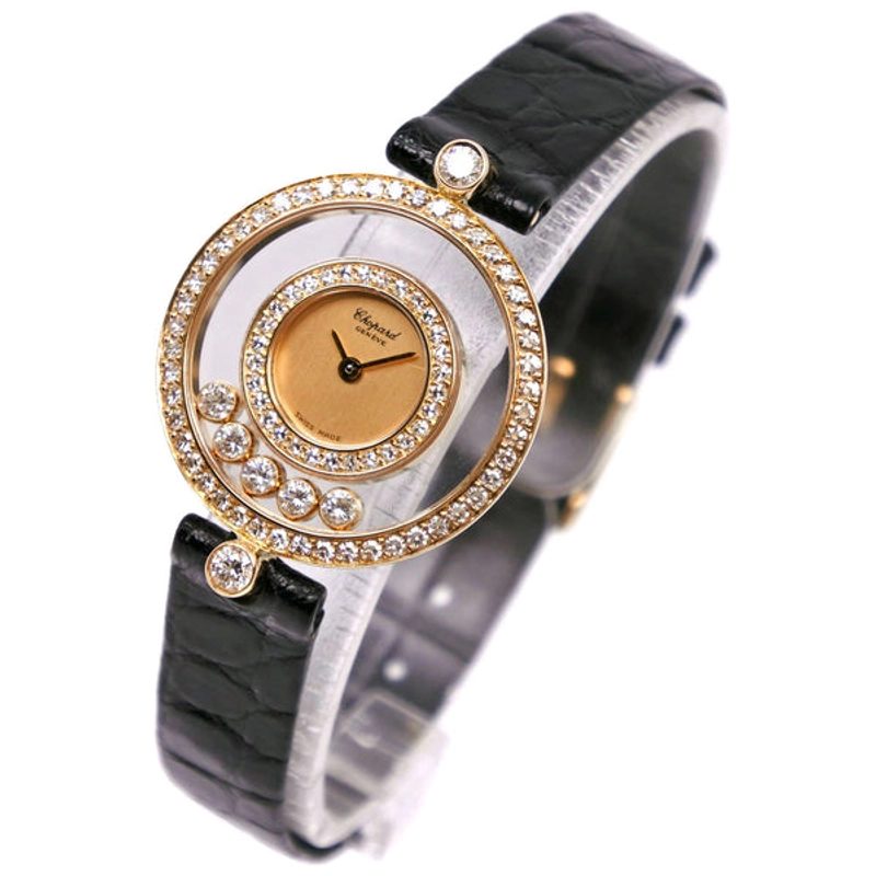 Chopard Happy Diamond Champagne Dial on Leather Ref. 20/3957