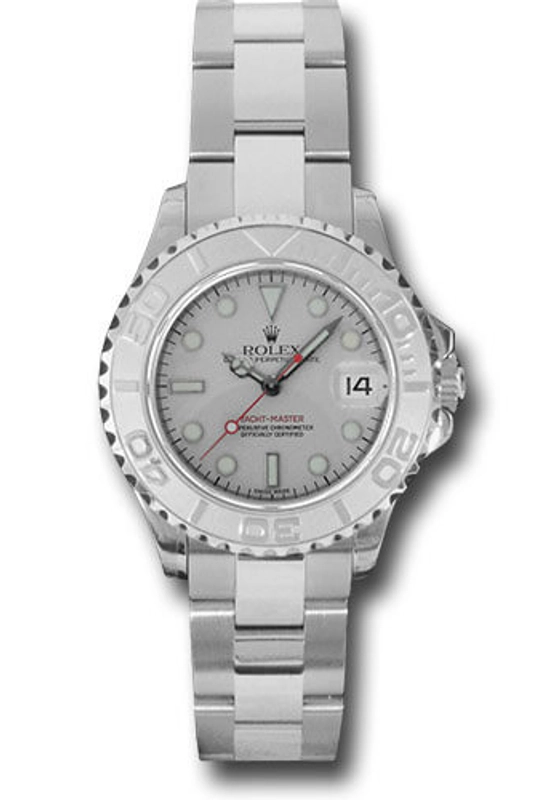 Rolex Yacht-Master Platinum Dial on Oyster Rivet Bracelet Ref. 169622 Papers 2003