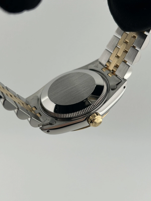 Rolex Datejust Champagne Diamond Dial on 2 Tone Jubilee D Link Bracelet Ref. 68273G 1988 view 7