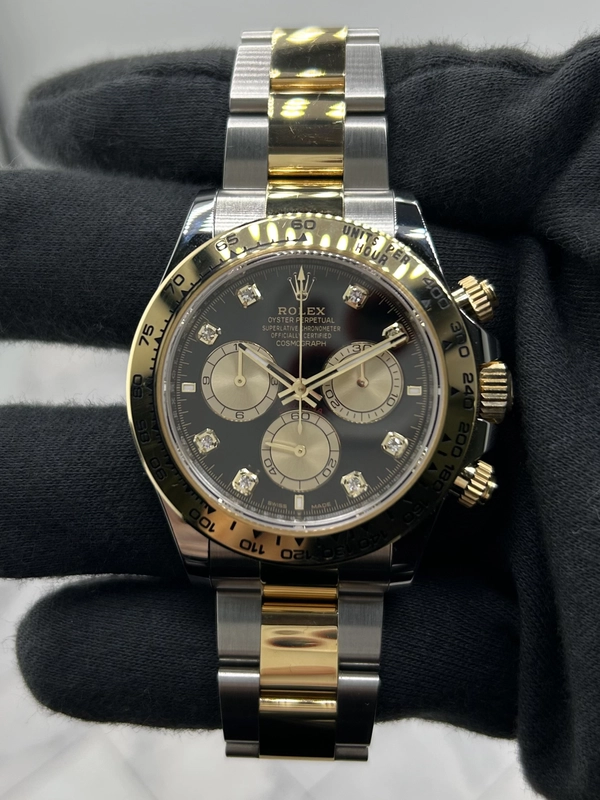 Rolex Daytona Black And Golden Diamond Dial on Oyster Ref. 126503 Card 2025 view 2