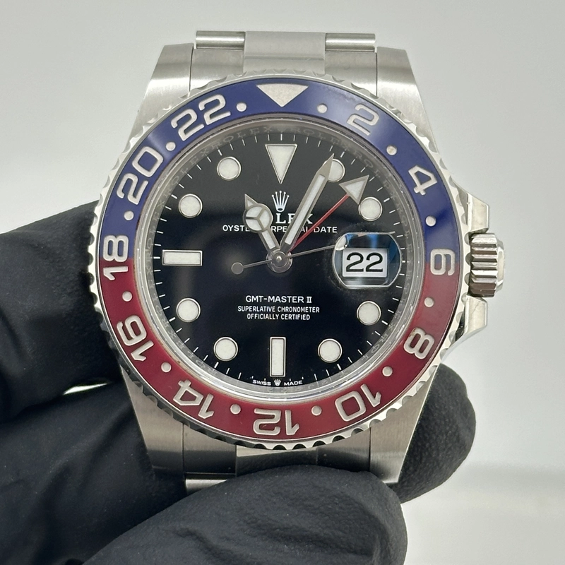 Rolex GMT-Master II Black Dial on Oyster Ref. 126710BLRO view 3