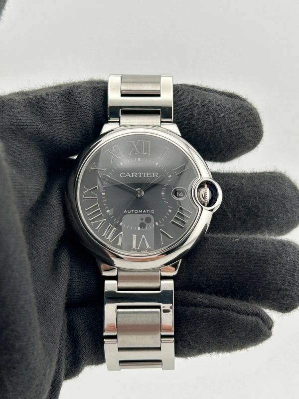 Cartier Ballon Bleu de Cartier Gray Roman Numerals Dial on Stainless Steel Bracelet Ref. WSBB0060 Card 2023 view 2