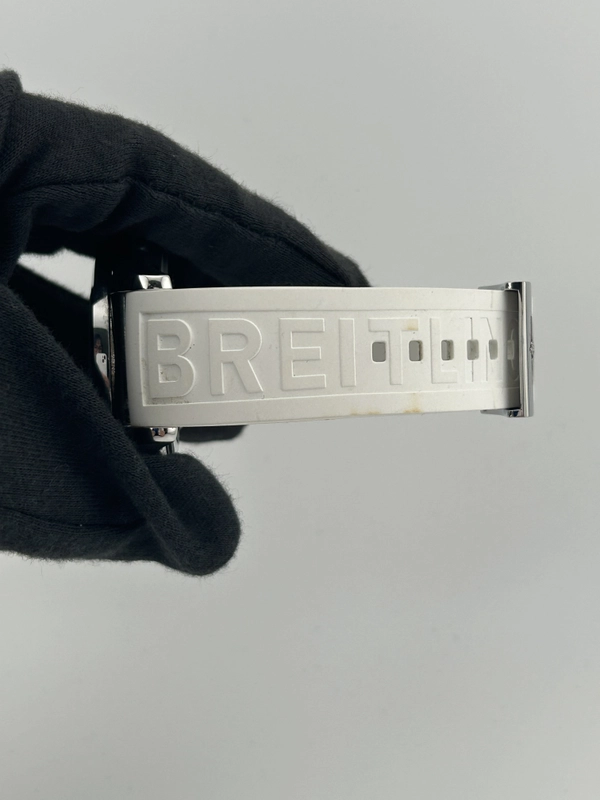 Breitling Galactic Unitime Black Dial on Rubber Strap Ref. WB3510 Complete view 5