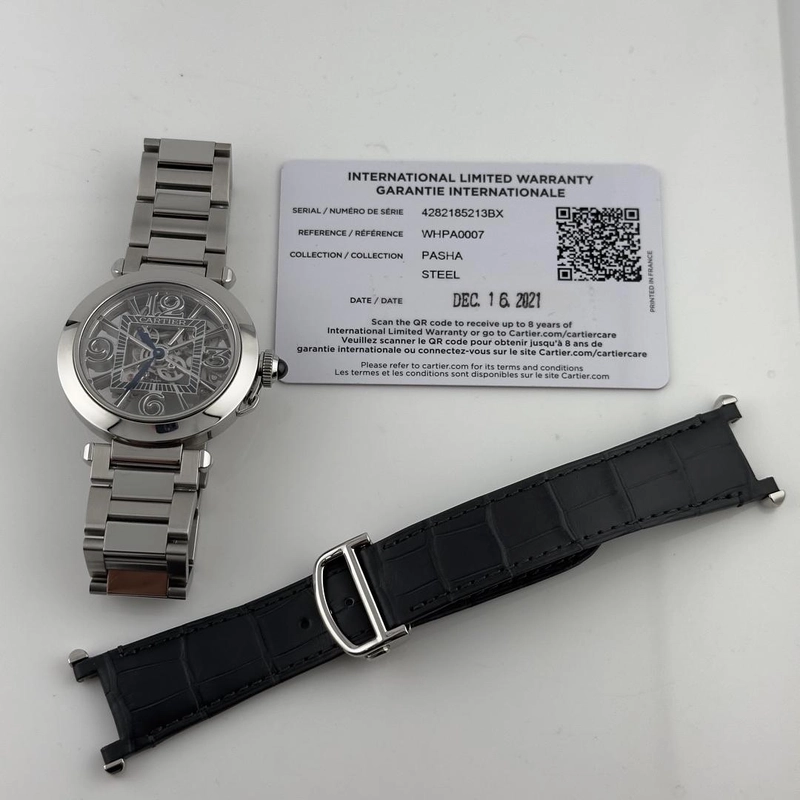 Cartier Pasha de Cartier Skeleton Dial Ref. WHPA0007/4282 Card 2021 view 5