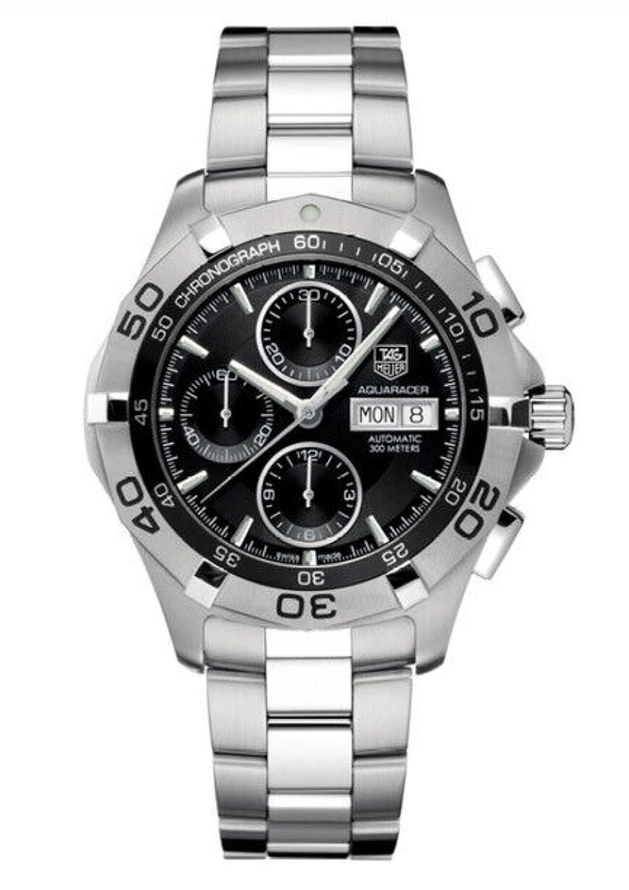 Tag Heuer Aquaracer 300m Black Dial on Stainless Steel Bracelet Ref. CAF2010.BA0815