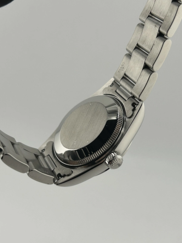 Rolex Oyster Perpetual Salmon / Arabic Numerals Dial on Oyster Bracelet Ref. 67480 Papers 1998 view 7