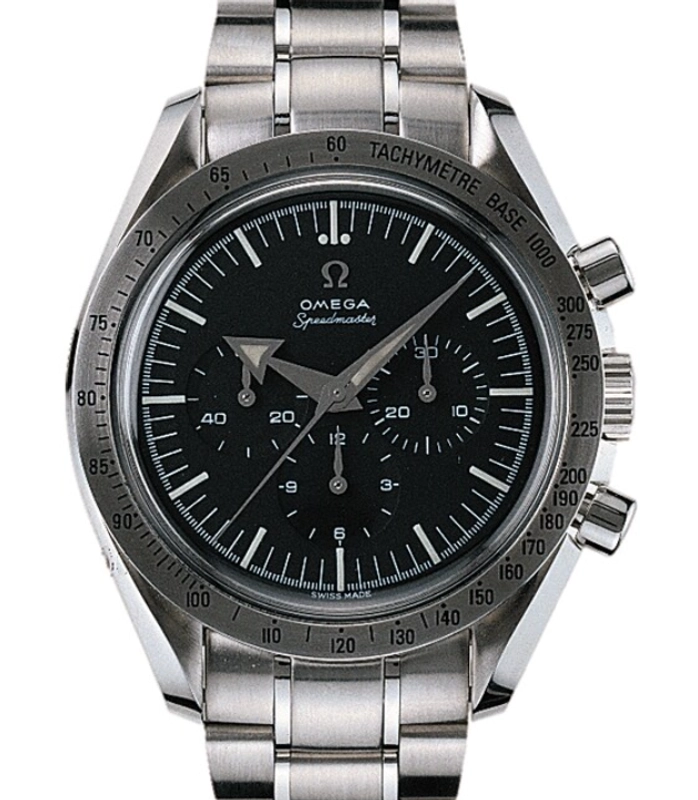 Omega Speedmaster Broad Arrow Black Dial on Stainless Steel Bracelet Ref. 3594.50