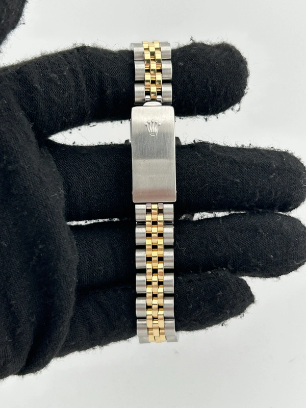 Rolex Datejust Lady Champagne Stick Dial on Jubilee D Link Bracelet Ref. 69173 Card view 4