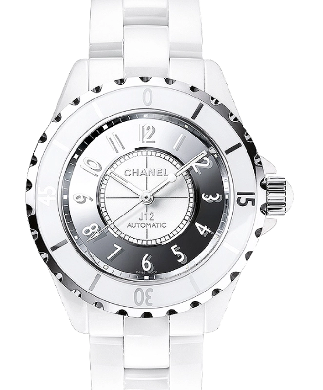 Chanel J12 White Dial on Ceramic And Steel Bracelet Ref. H0685 Complete 2016