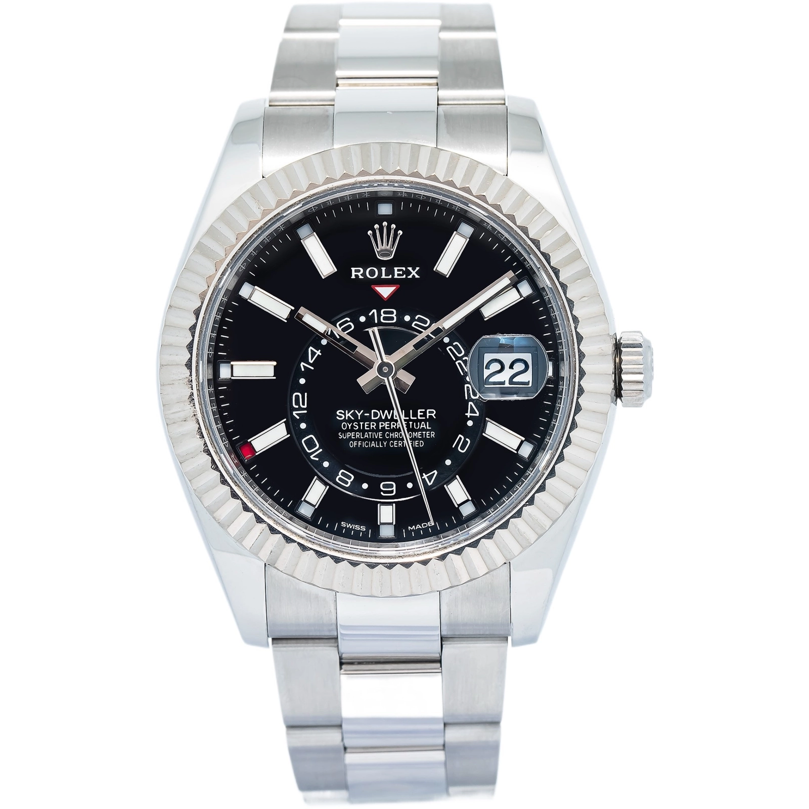 Rolex Sky-Dweller 326934 MINT 2019 Complete SS Black Dial Automatic Men's Watch — image 1