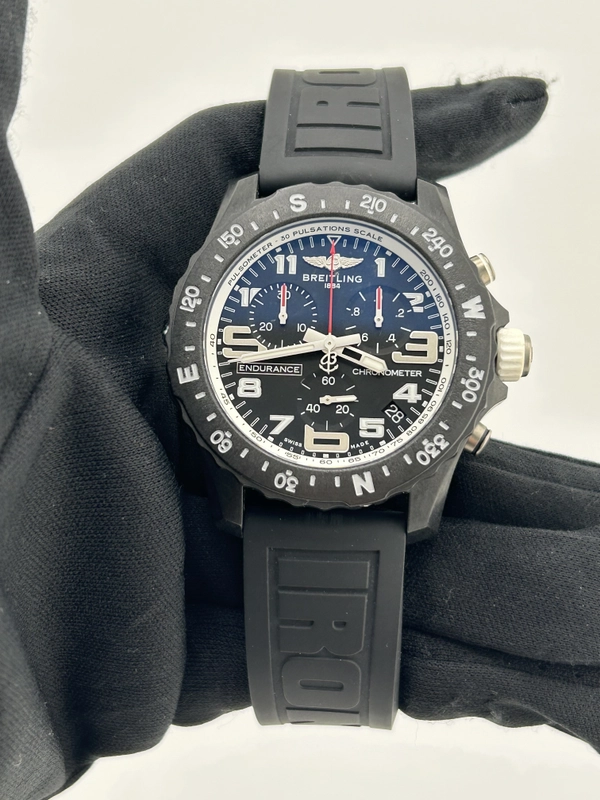 Breitling Endurance Pro Black Dial on Black Rubber Strap Ref. X82310A71B1S1 Complete 2025 view 2