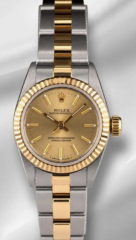 Rolex Oyster Perpetual Champagne Stick Dial on Jubilee Ref. 67193 1895