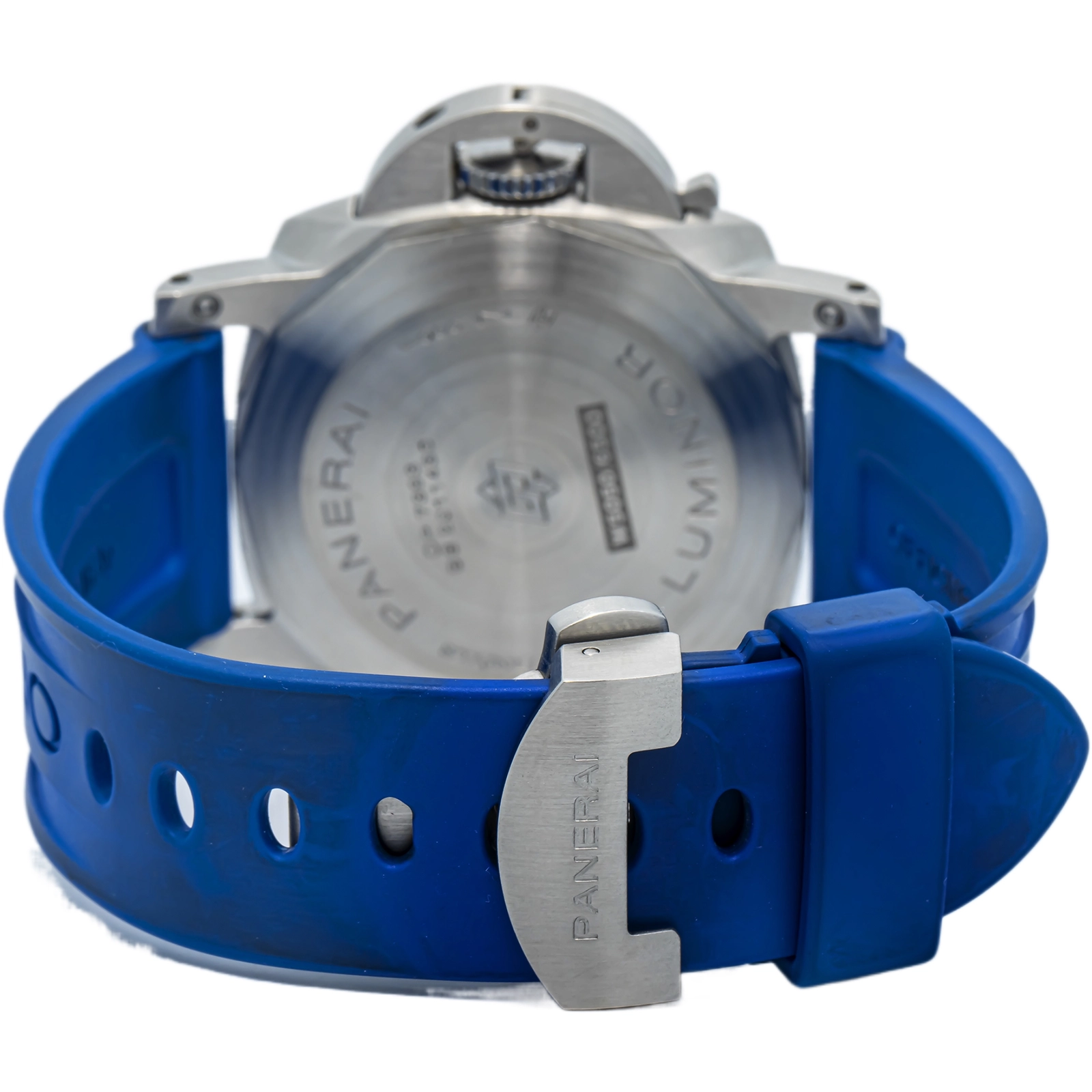 Panerai Luminor Marina PAM01312 Papers Strap Stainless Steel Black Arabic 44mm — image 5