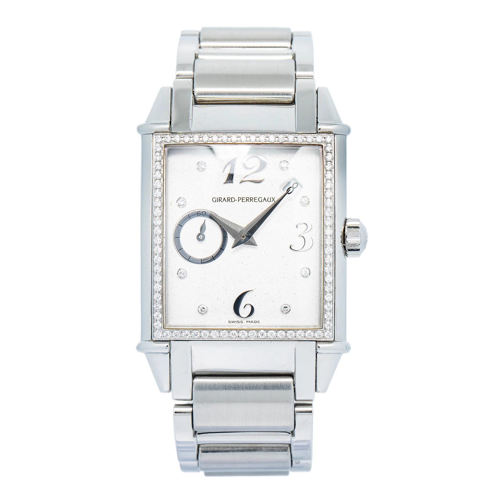 Girard Perregaux Vintage 25932 Bracelet Stainless Steel Silver Arabic 28x28.6mm — image 1