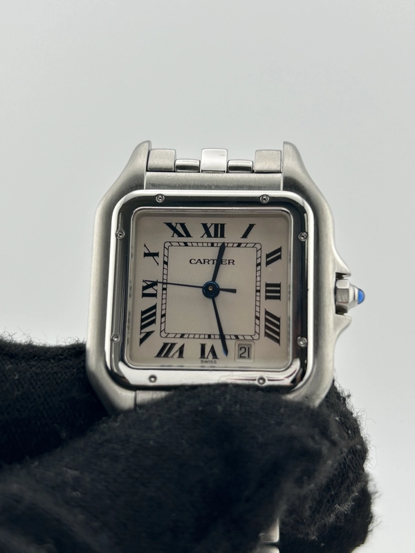 Cartier Panthere White Dial on Stainless Steel Bracelet Ref. 1310 view 3