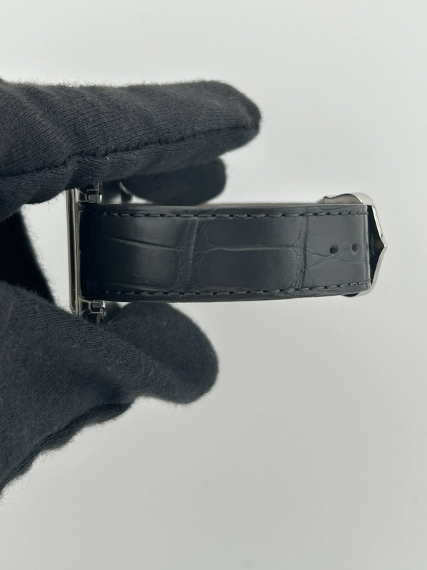 Cartier Santos Dumont Large Gray Dial on Leather Strap Ref. W2SA0028 Complete 2023 view 5