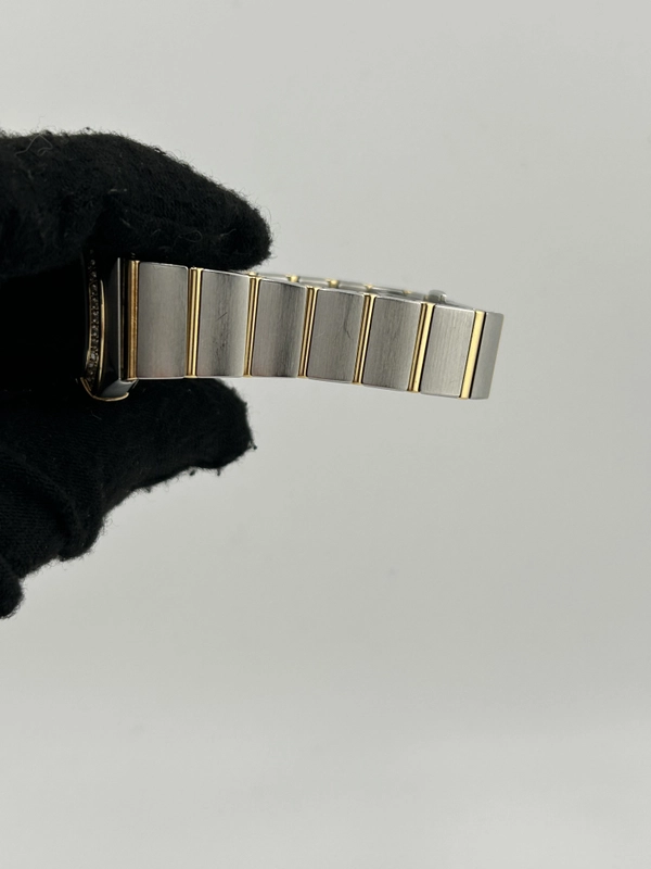 Omega Constellation Silver Diamond Dial on 2 Tone Yellow Gold / Stainless Steel Bracelet Ref. 123.25.24.60.55.004 Complete 2015 view 5