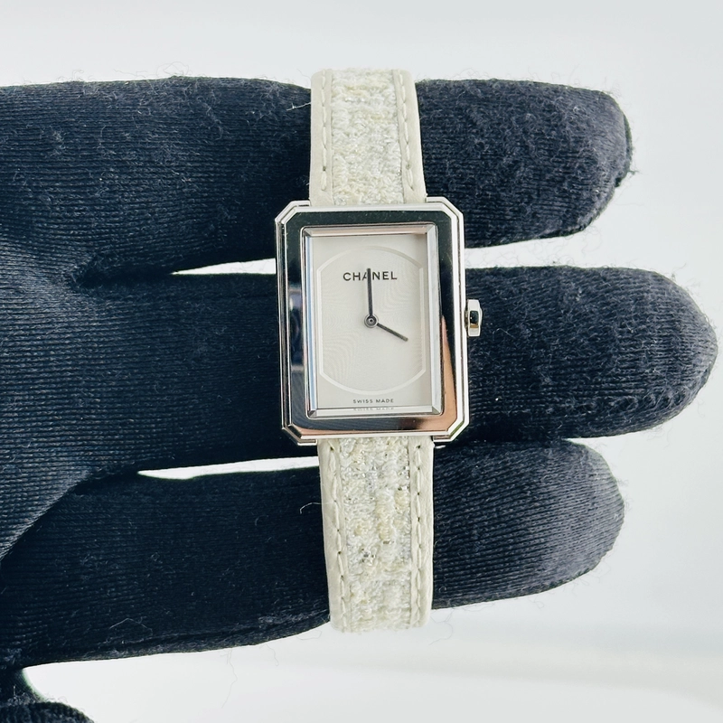Chanel Boyfriend White Dial on Leather Ref. H0001