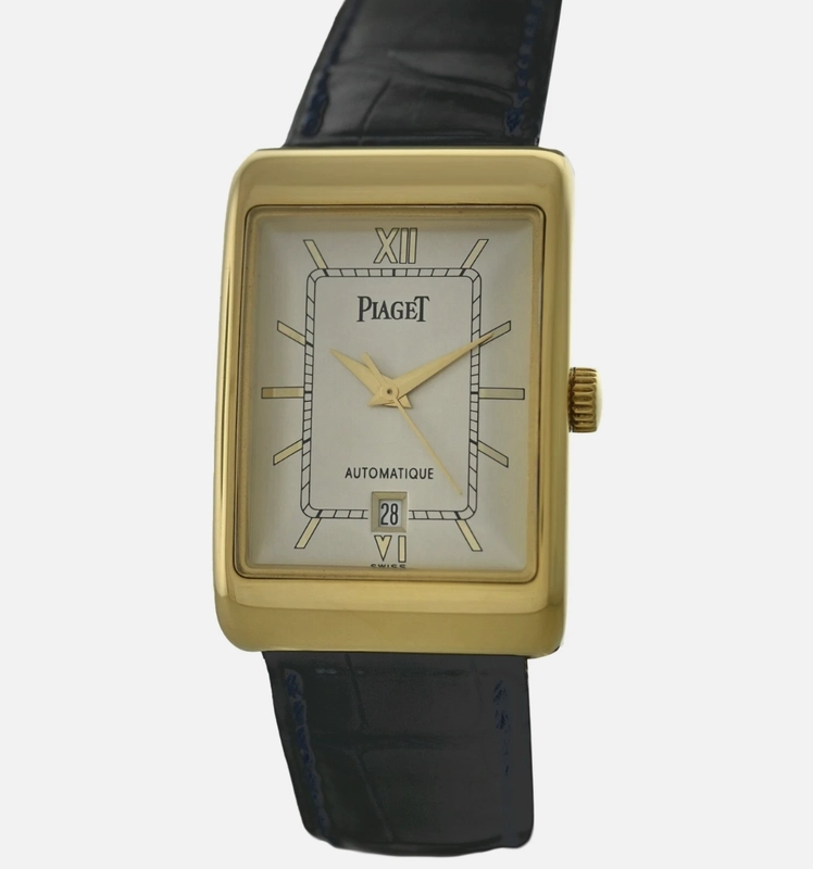 Piaget Protocole 18952 Silver Dial on Leather Band Ref. 18952 — Saleh Jewelers